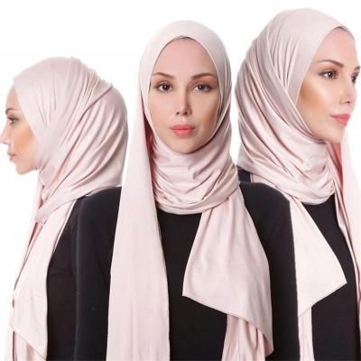 China Wholesale American European solid color instant modal hijab tank top factory modal muslim hijab scarf for sale