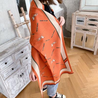 China Custom American European winter scarf shawl winter jacquard cashmere women kashmiri pashmina pashmina scarf for sale