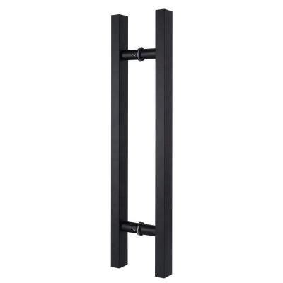 China Modern Factory Direct Square Black Commerical Door Pull Handles for sale