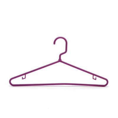 China Display Best Selling Products Purple Plastic Garment Hanger for sale