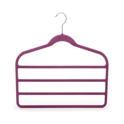 China SHOW Multiple Layer Velvet Pants Hanger Scarf Hangers for sale