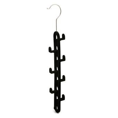 China SHOW Fashion Velvet Flocking Link Hanger Belt Hanger for sale