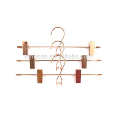 China Clip Inspring Polished Copper Rose Gold Metal Clips Hanger for sale