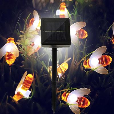 China Hot Selling 7 Meters 30 LED Bee Coffee Bulbs Garden Led Solar String Light for sale