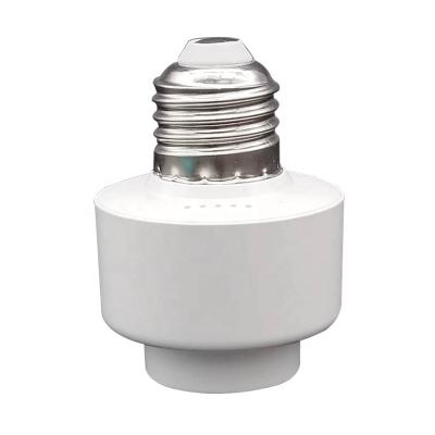 China Smart screw 110v-220v E27 APP wifi control smart phone lamp holder for sale