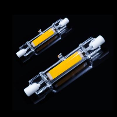 China Warehouse Glass Tube COB Lamp 800LM J118mm 118mm r7s Led Lamp 8w Replace Halogen Lamp for sale