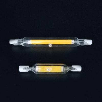 China Warehouse Full Glass High Lumen R7S Led Light Lamp 8W 118mm for sale