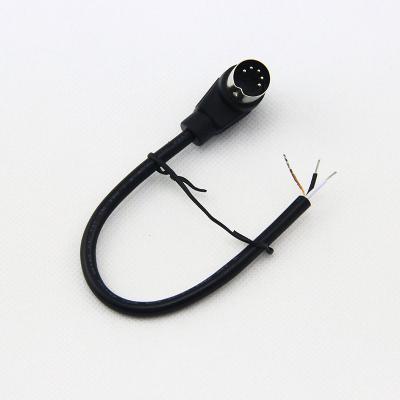 China Wholesale Black Multimedia Factory 90 Degree Connector 5 Pin Din Cable For Audio And Video for sale