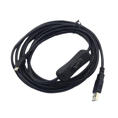 China OEM Charging Cable Micro Power MP3 / MP4 Player USB Cable With On / Off Switch for sale