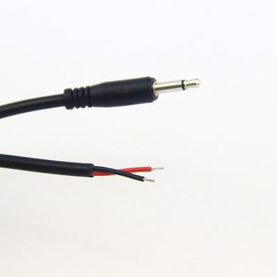 China Multimedia Customized 3.5mm Mono Audio Cable 2 Cores Cable Mono TRS TRRS TS RS 3.5mm Plug for sale