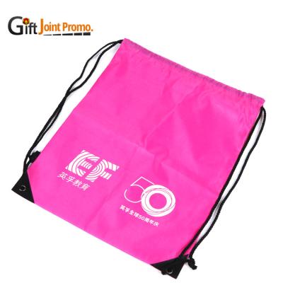 China Custom drawstring bag/backpack drawstring bag logo, nylon drawstring bag with logo, custom drawstring tote bags for sale