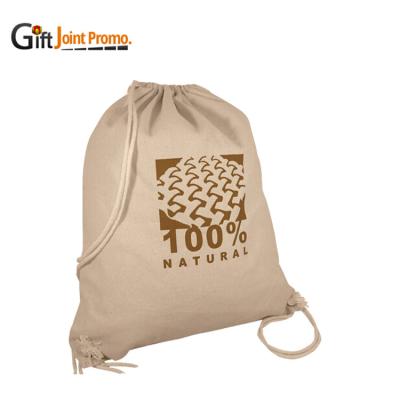 China Custom Drawstring Bag/Backpack Drawstring Bag LOGO Printing Cotton Drawstring Bag Custom Backpack Wholesale for sale