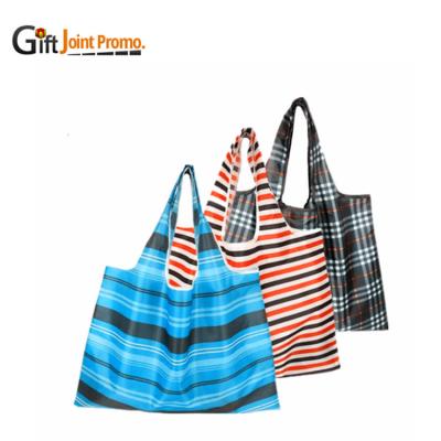 China Custom Foldable Recycled Recycled Tote Bag Handbag Tote Bag/Polyester Shopping Bag Shoulder Bag Sublimation Polyester Tote Bag for sale