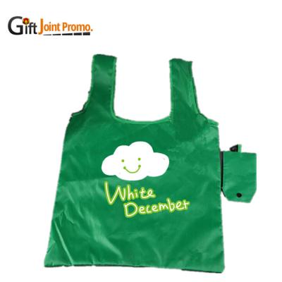 China Reusable Grocery Bags Foldable Shopping Tote Bags Vest Shopping Bag Tote Handbag/Polyester Shoulder Bag Factory for Shopping for sale