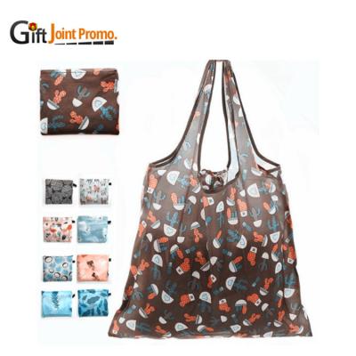 China Wholesale Foldable Reusable Polyester Handbag Bag Shopping Bag Sublimation Tote Bag/Polyester Shoulder Bag for sale