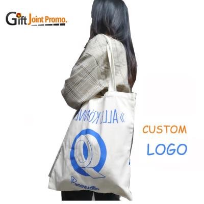 China Long Handle Tote Eco Foldable Natural Canvas Shoulder 100% Tote Carry Organic Cotton Grocery Bag for sale