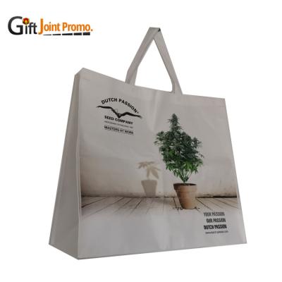 China Wholesale Custom Shopping Handbag / Grocery Shoulder Bag PP Laminated Nonwoven Bags With LOGO for sale