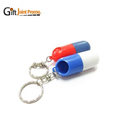 China Promotional Gifts Home Logo Pillbox Pill Organizer Printed Popular Plastic Capsule Shape for sale