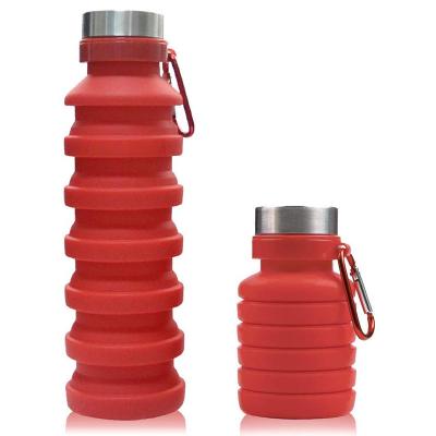 China 2019 Amazon Custom Logo Travel Silicone Sport Gym Viable Hot Selling Drinking Water Bottle With Custom Color for sale