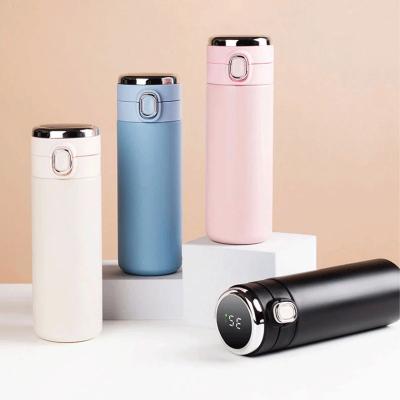 China Promotion PORTABLE Sample Free Shipping Led Tempreture Water Bottles, Stainless Steel Cute Vacuum Flasks for sale