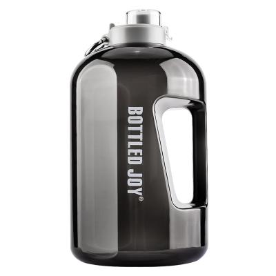 China 100% Sustainable Food Grade Drinking Plastic Transparent Black Water Liquid Sport Bottle With Custom Logo for sale