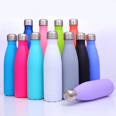 China Business 17oz 500ml Double Wall Stainless Steel Water Bottle Thermos Flask Collection For Camping for sale