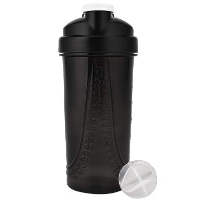 China Plastic Ball 28oz Matte Black Protein Shaker Supplement Viable Mixer Bottle Drink Mixer for sale