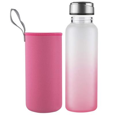 China 2019 Viable Amazon HOT Selling Ramp Crystal Glass Water Bottle Gradient for sale