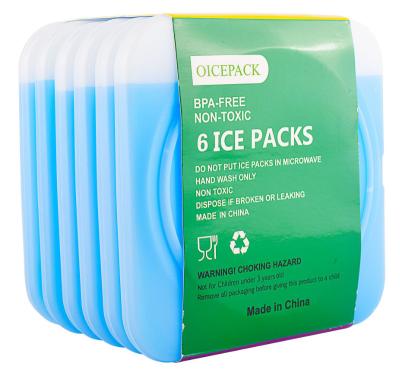 China Ice Brick Fit Slim Thin Cool Lunch Box Freeze Ice Pack Cooler Brick For Food Storage Cooler Box for sale