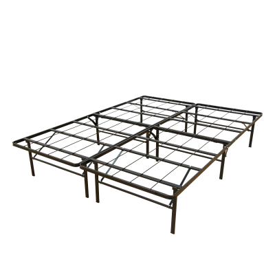 China Hot Selling Foldable Americal Style Traditional Metal Folding Bed Hotel Bedroom Metal Bed Frame for sale