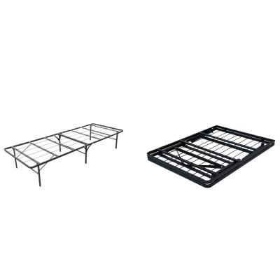 China 14 Inch High Quality Metal Folding Bed Frame Queen Size Folding Bed Frame Mattress Platform Storage Foldable for sale