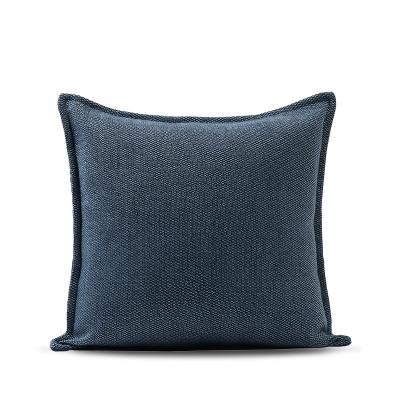 China Modern Simple Linen Solid Color All-Season Viable Cushion Fabric Pillow Case Cushion Cover Tile Box Cotton for sale