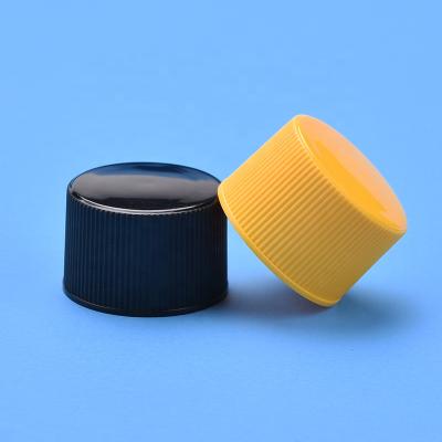 China Non Spill Custom Makeup Remover Bottle Plastic Screw Cap 20 Mm Ribbed Double Wall Cap for sale