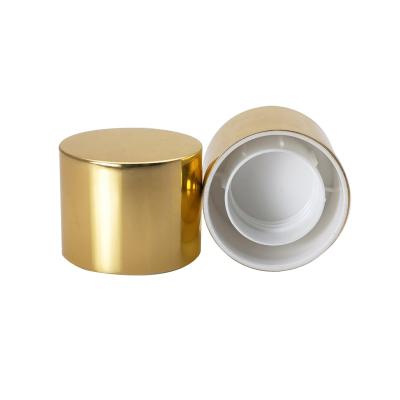 China Non Spill Plating Curing 24/410 Plastic Double Cap 24 Mm Exquisite Cosmetic Capsules for sale