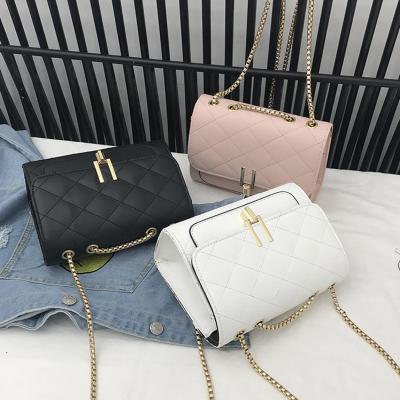 China Fashion Color Pure Women's Handbag Leather Cross - Body Bag PU Shoulder Bag Handbag For 2020 New Arrival for sale