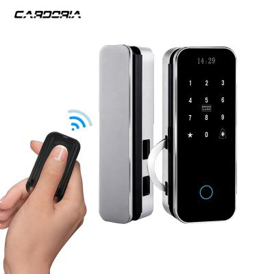 Cina Digital doorbell APP doorbell lock intelligence blue wireless remote control smart mobile assistant integrated remote control statistics glass door lock in vendita