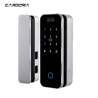 중국 Fingerprint Smart Glass Door WiFi Security App Combbinationunlockmode tuya stainless steeglass door lock 판매용