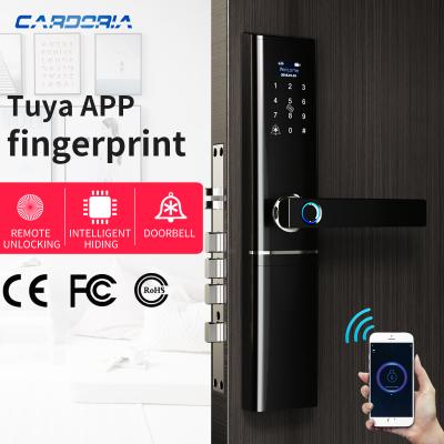 중국 Tuya zinc alloy smart lock Wifi remote control zinc alloy application for home and apartment&office smart digital lock 판매용