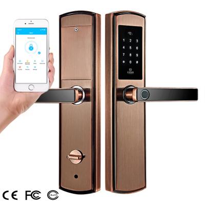 China High Performance Zinc Alloy Smart Digital APP Anti-peep Code App Remote Control Door Lock Panel Lock for sale