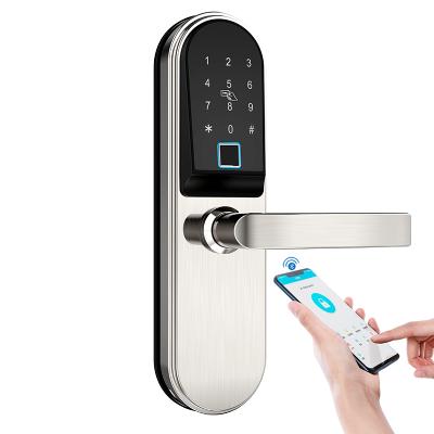 中国 Remote Delete/Apartment Door Smart Door Lock Change User Password/Card Key/Card Fingerprint Lock Ekey Cardoria Stainless Steel TTLOCK Ble Rfid Smart Keyless Entry Lock 販売のため