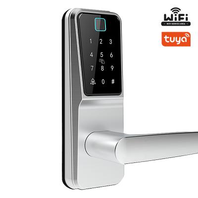 中国 Tuya Wifi Virtual Intelligent Keypad Fingerprint Digital TT Security Code Fingerprint Electronic Biometric Door Locks 販売のため