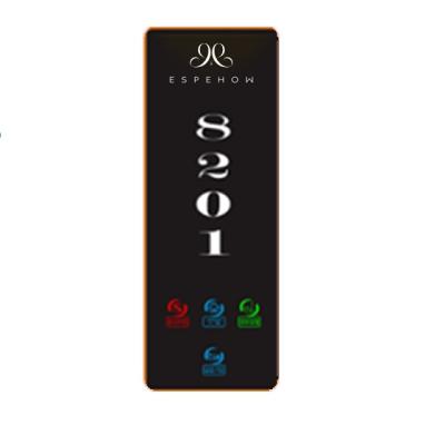 China LED Backlight Digital Display Colors Hotel Room Number Door Sign Plate Modern Electronic Hotel Door Plate for sale