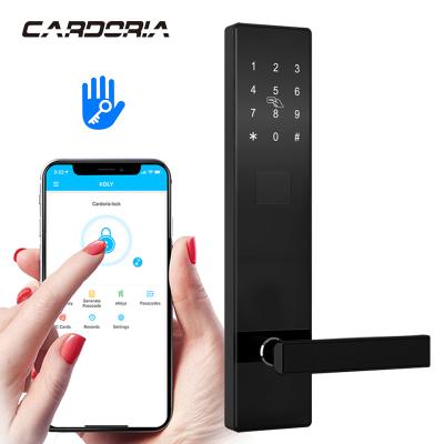 Chine With Hot Sell Card Issuer Code Password Smart Door Lock Door Handle Rfid Electronic Door Card Lock With Software à vendre