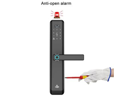 Chine Commercial Use 350pcs New 2021 Home Use Fingerprint Code Card Capacity Fashionable Smart Door Lock Model WIFI BT Access Ordered à vendre