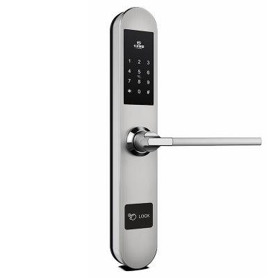 China Commercial Lock Broken Bridge Sliding Door Password Lock Aluminum Alloy Aluminum Smart Electronic Narrow Door Lock for sale