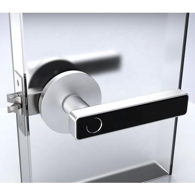 中国 Wooden Biometric Keyless Safe Smart Door Lock Single-Cylinder Lock Entry Door Handle Lock Fingerprint Door Bedroom Door Interior Door Lock for Family Residence 販売のため