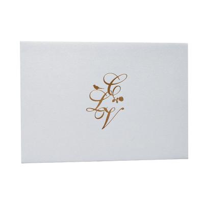 China White Hot Stamping Logo Gift Card Packaging Paper Envelope from Business Envelope Maker for sale