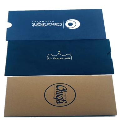 China Gift Packaging Recycled Kraft Cardboard Custom Pouch Envelope Sleeve Paper Packaging for sale