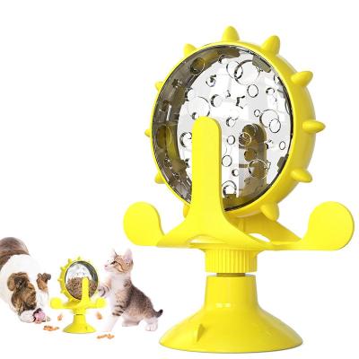 China Automatic Pet Supplies Manufacturers For Dog Toys Cat Food Machine Permeable Windmill Cat Toys for sale