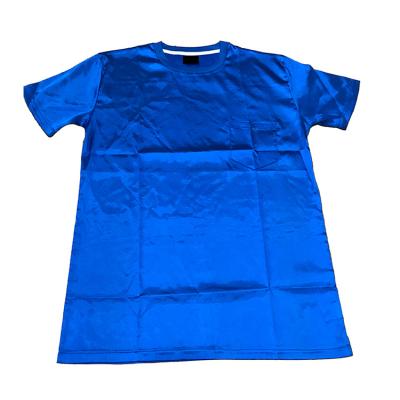 China Wholesale Custom Print QUICK DRY Custom T Shirts For Men Spandex Polyester Satin O-Neck T-shirt Solid for sale